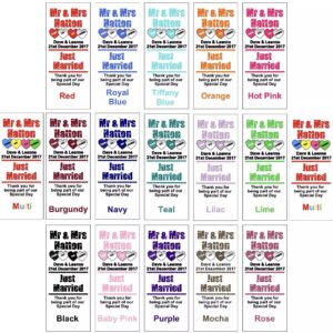 Love heart sweet labels