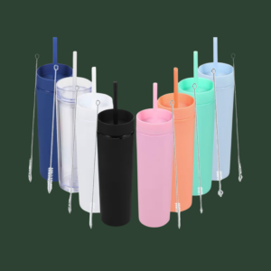 Skinny Plastic Tumbler 16oz