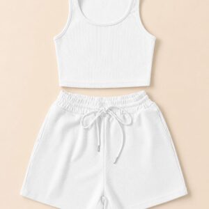Embroidered Short & Vest Set